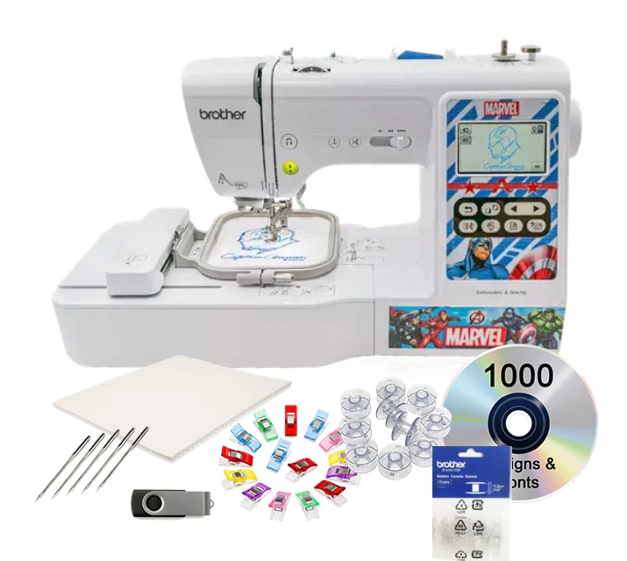 Brother LB5000M Marvel Sewing and Embroidery Machine 4x4 With $199 Bonus Bundle